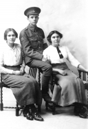 F011 Royal Army Medical Corps and ladies, Hull or Beverley studio