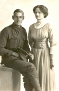F075 Royal Sussex Regiment and lady