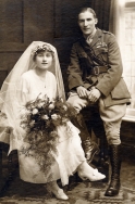 F124 RAF wedding couple, Norfolk.