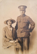 F160 Unknown private of the Gloucestershire Regiment and lady. Courtesy of Paul Hughes.