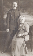 F136 Unnamed soldier and lady, Harold Moyse Studio, North London .