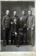 F106 Unnamed soldiers, man and boy, Frank Ellis Studio, Birmingham