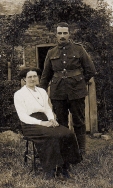 F120 William Hooton, Royal West Surrey Regiment, and wife Daisy. Courtesy of Graham Loughton.