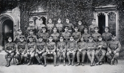 G461 Adjutant and instructional staff, 5th Offcier Cadet Battalion, Trinity College, Cambridge, July 1916.