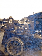 G498 Queen Mary's Army Auxiliary Corps, motorcycle and sidecar, Rouen, 1919.