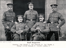 G447 Staff sergeants, 2nd Officer Cadet Battalion, Cambridge University, March 1917.