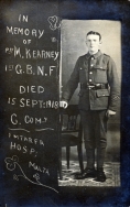 B101 Michael Kearney, Ist Garrison Battalion, Northumberland Fusiliers, died, 15th September 1918, Malta