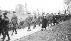 U031 14th Btn Northumberland Fusiliers parade