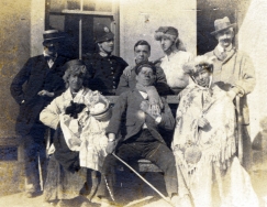W089 Concert Party group, Red Cross Hospital, Carmarthen, 23 March, 1917.