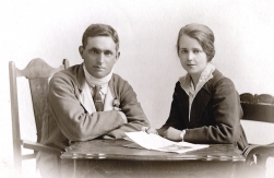 WO78 Unnamed wounded soldier and lady, Preston studio.jpg
