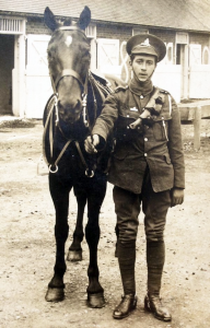 B404 Unnamed gunner, Royal Artillery and horse, courtesy of Paul Hughes