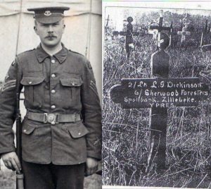 B442 Lewis Dickinson , 6th Battalion, Sherwood Foresters, courtesy of  Michael Briggs
