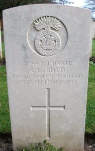 Grave of Richard Burd, courtesy of Paul Burd