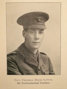 A575 Capt Frederick H Lawson. killed 24th May 1915 aged 27 courtesy of Helen Charlesworth