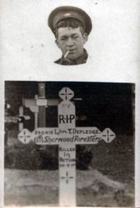 A597 LCpl Tom Depledge from Fernilee 6 th Battalion, Sherwood Foresters, courtesy of Michael Briggs