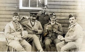 WO217 Argyll & Sutherland Highlanders wounded and Royal Army Medical Corps soldier, courtesy of Historicimage
